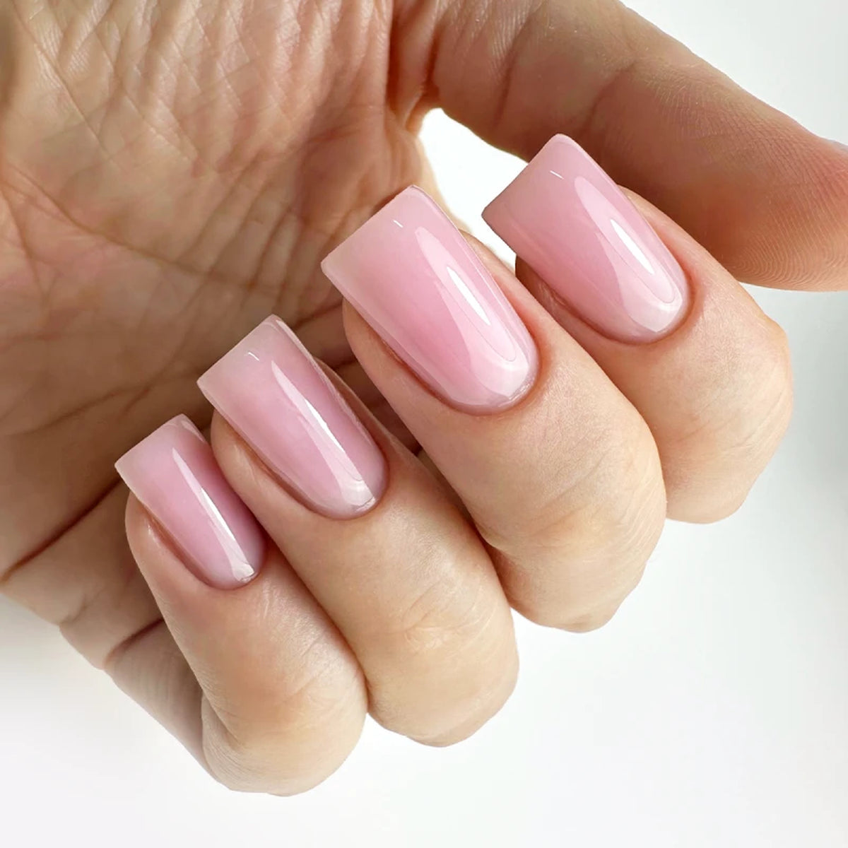 Manucure Strong Gel PNB 028 Nude Harmony – ongles rose nude brillants professionnels | Mon Style Mes Ongles Québe