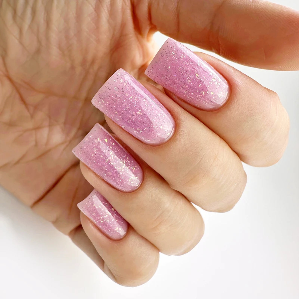 manucure gel, Strong Gel PNB 030 Pink Radiance 17 ml avec nuancier – gel professionnel rose scintillant | Mon Style Mes Ongles Québec