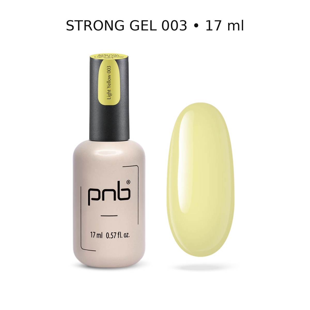 Strong Liquid Gel PNB UV/LED n° 003 Light Yellow – 17 ml