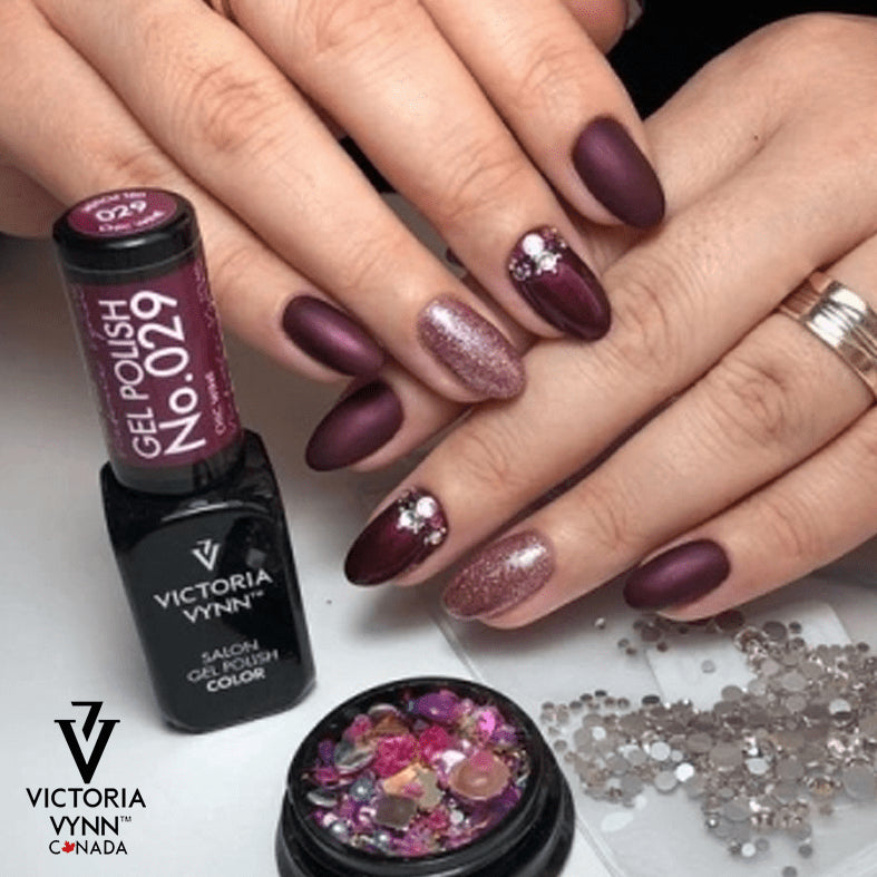 Salon Gel polish  n° 029 Chic Wine