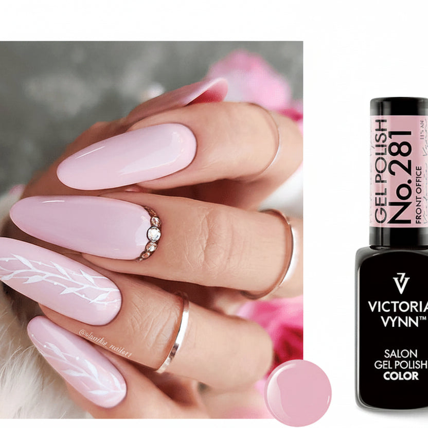 Vernis gel rose pale 281, Victoria Vynn – résultat sur ongle, formation manucure seche et popits, a quebec, | Mon Style Mes Ongles Canada