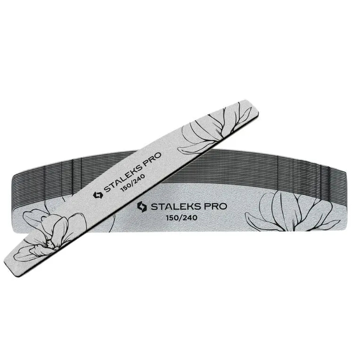 Limes à ongles Staleks Pro grain 150/240 avec motif floral,