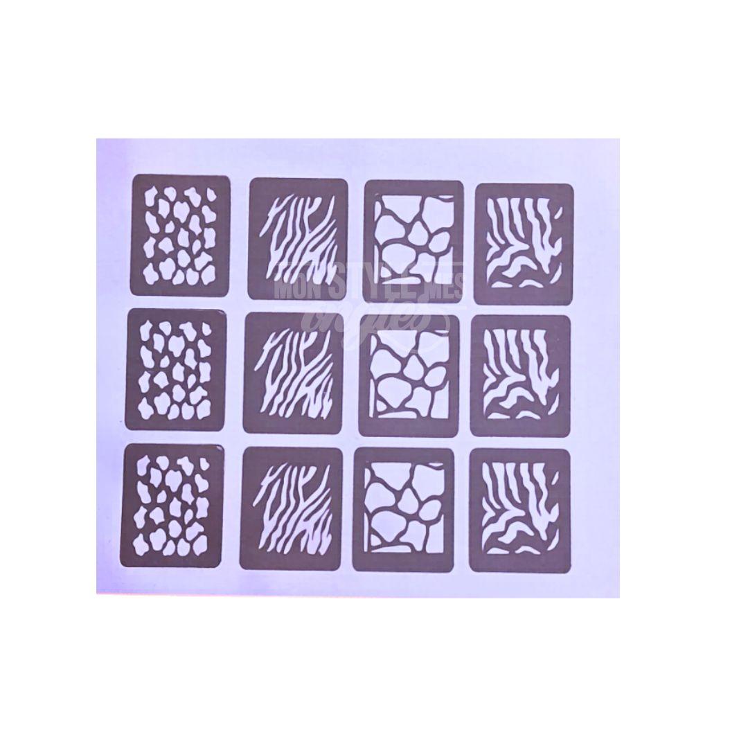 design de tigre et zebre pour ongles