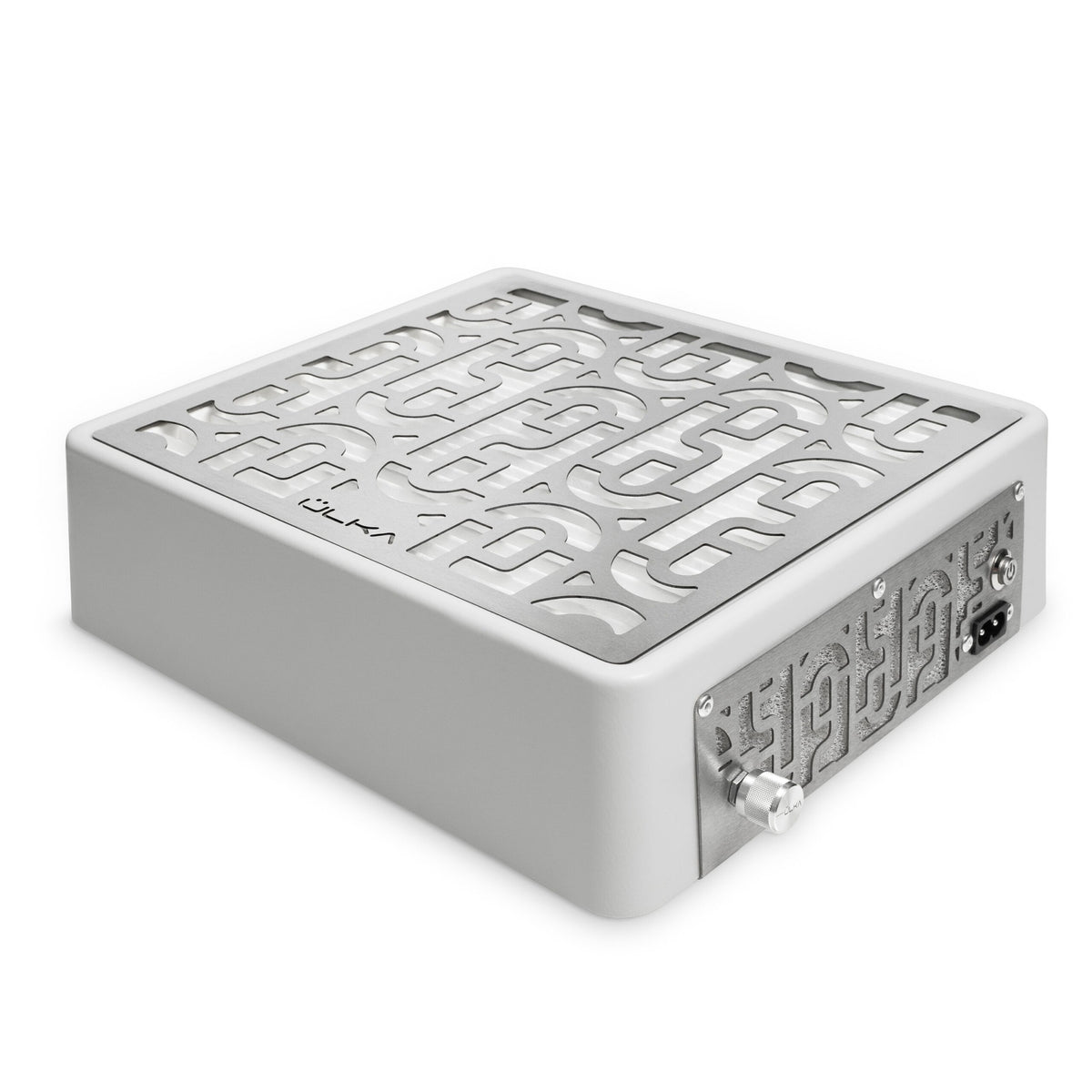 Aspirateur de manucure ÜLKA AERO Prime blanc, grille en acier inoxydable et filtre HEPA, pour onglerie professionnelle