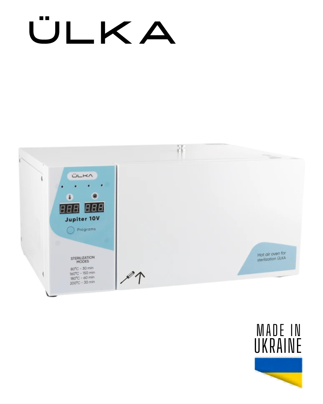 Stérilisateur chaleur sèche ÜLKA Jupiter 10V – Stérilisation outils ongles professionnelle haute capacité