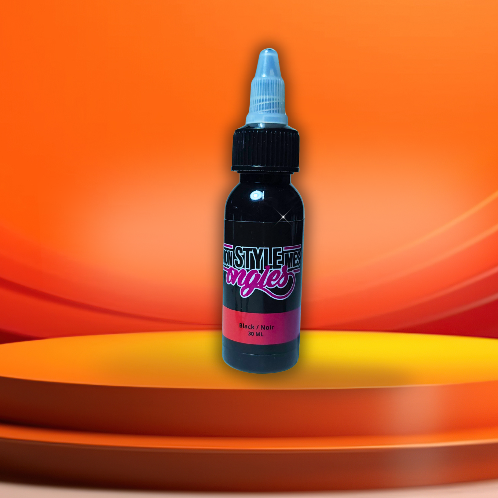 Peinture Airbrush Noire - pour Ongle -prête à l'emploie et ultra pigmenté- Mon Style Mes Ongles