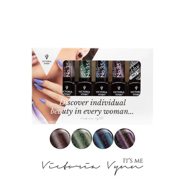 Victoria VYNN 5 Pack Christmas Cat Eye Gel Polish  (#354à 357+ unblue)