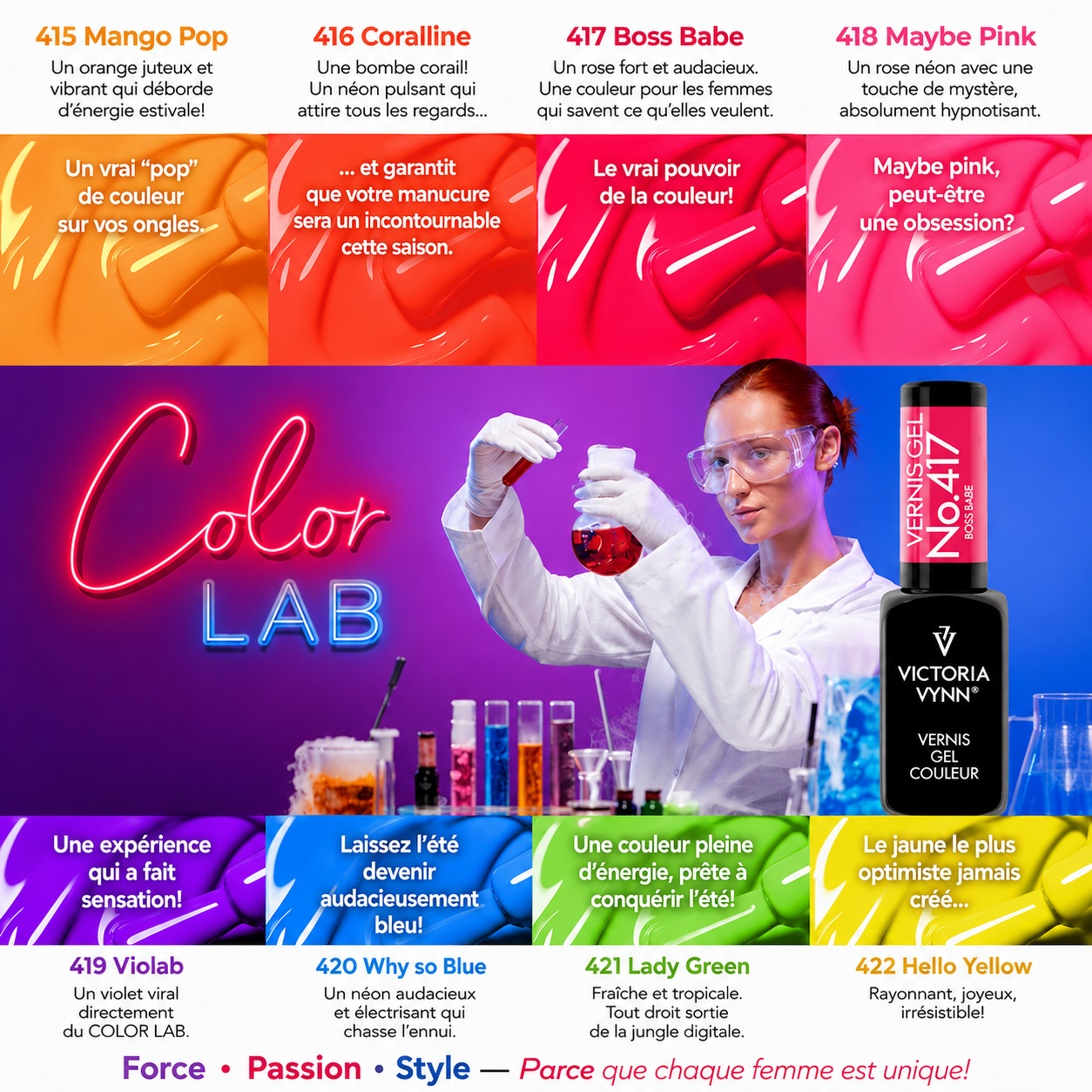 Kit 8 Vernis Gel « Collection GPT » No. 415–422 – Victoria Vynn