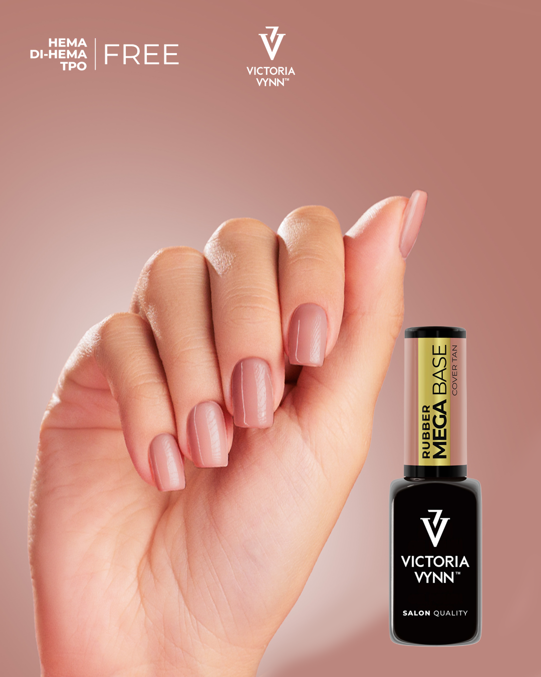 Victoria Vynn – Ensemble Trio Rubber Mega Base (Cover Cream / Natural / Tan) | Édition Professionnelle Hema Free