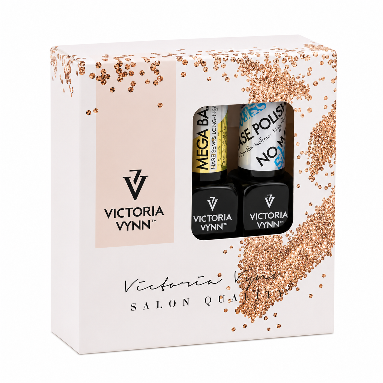 Duo Mega Base Milky White + Top Coat Gloss 8 ml | Victoria Vynn