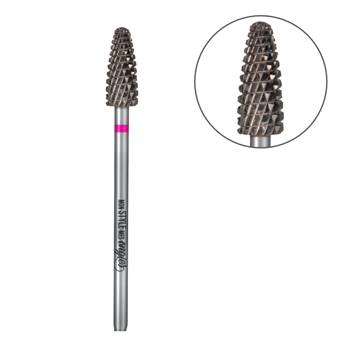 Dépose mauve – vue complète avec zoom sur la tête de l'embout | Mon Style Mes Ongles