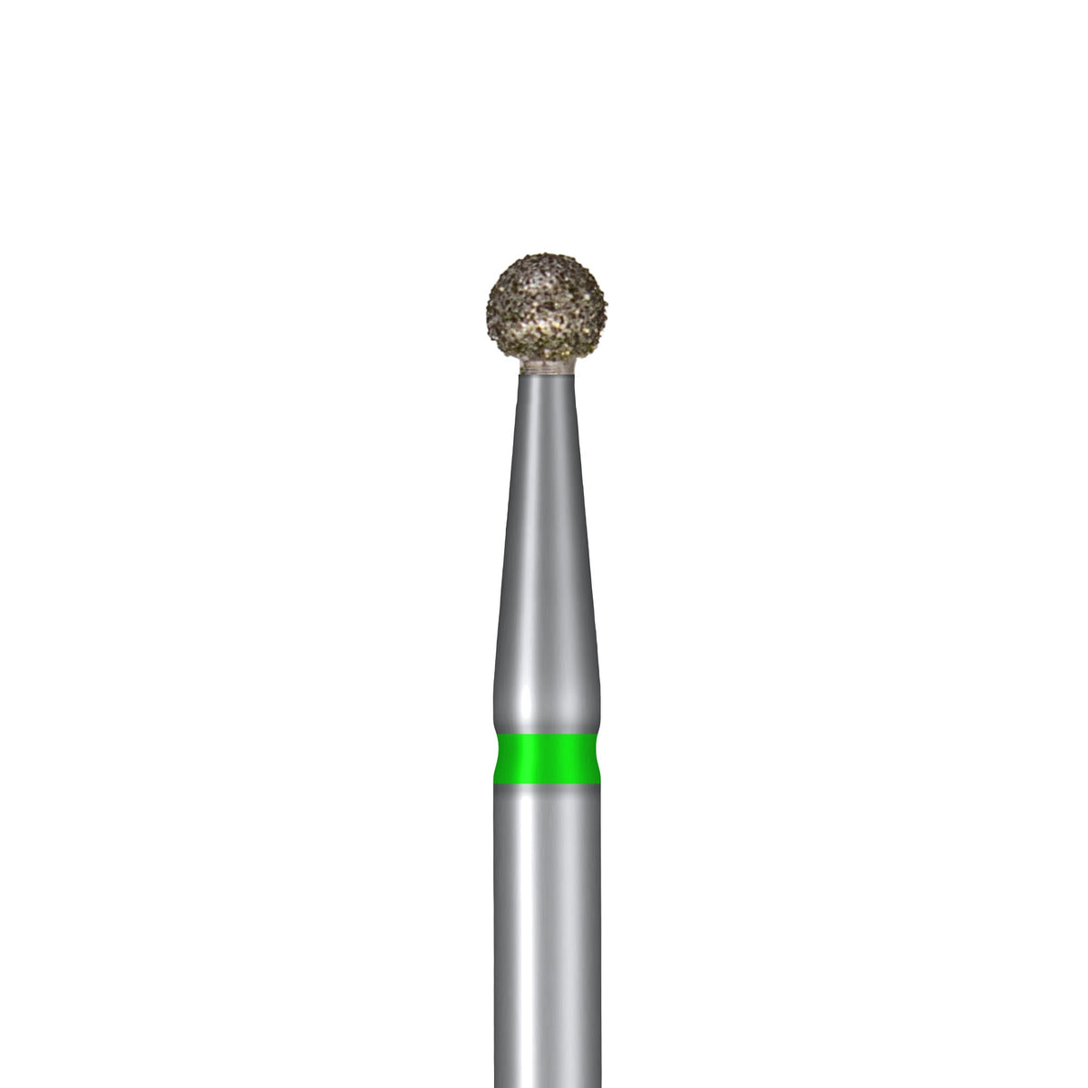 Mini boule verte 2.0 – gros plan du grain diamant, du col et de la bague colorée | Mon Style Mes Ongles