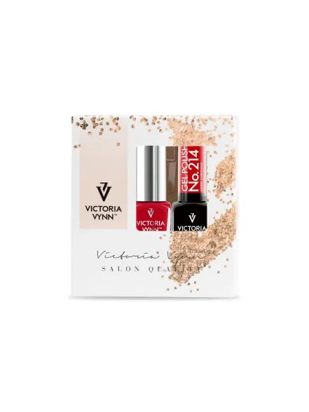 Lot de 2 vernis gel Victoria VYNN 214 + vernis à ongles iQ 09