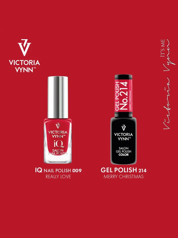 Lot de 2 vernis gel Victoria VYNN 214 + vernis à ongles iQ 09