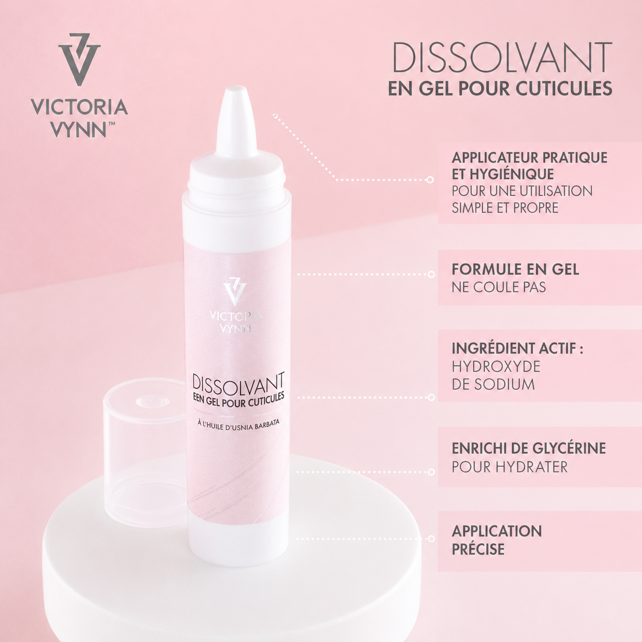 Cuticle Jelly Remover Victoria Vynn – Dissolvant Cuticules Végan 30 ml