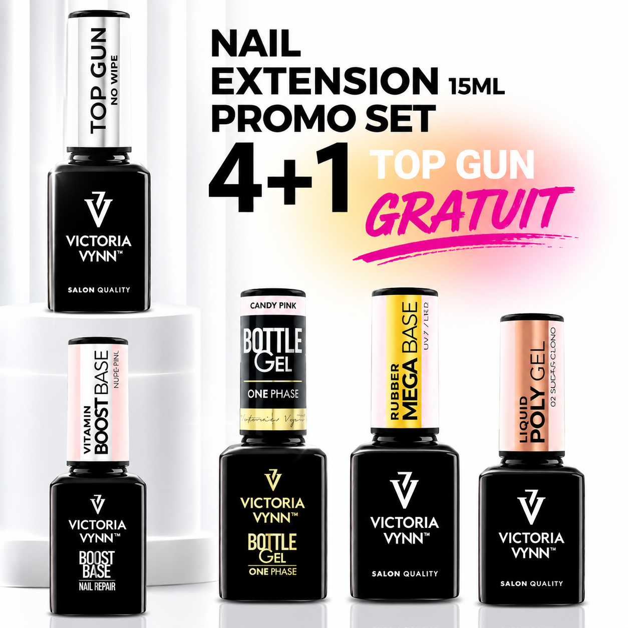 Kit Construction 4+1 Gratuit – Extension Ongles 15 ml | Victoria Vynn