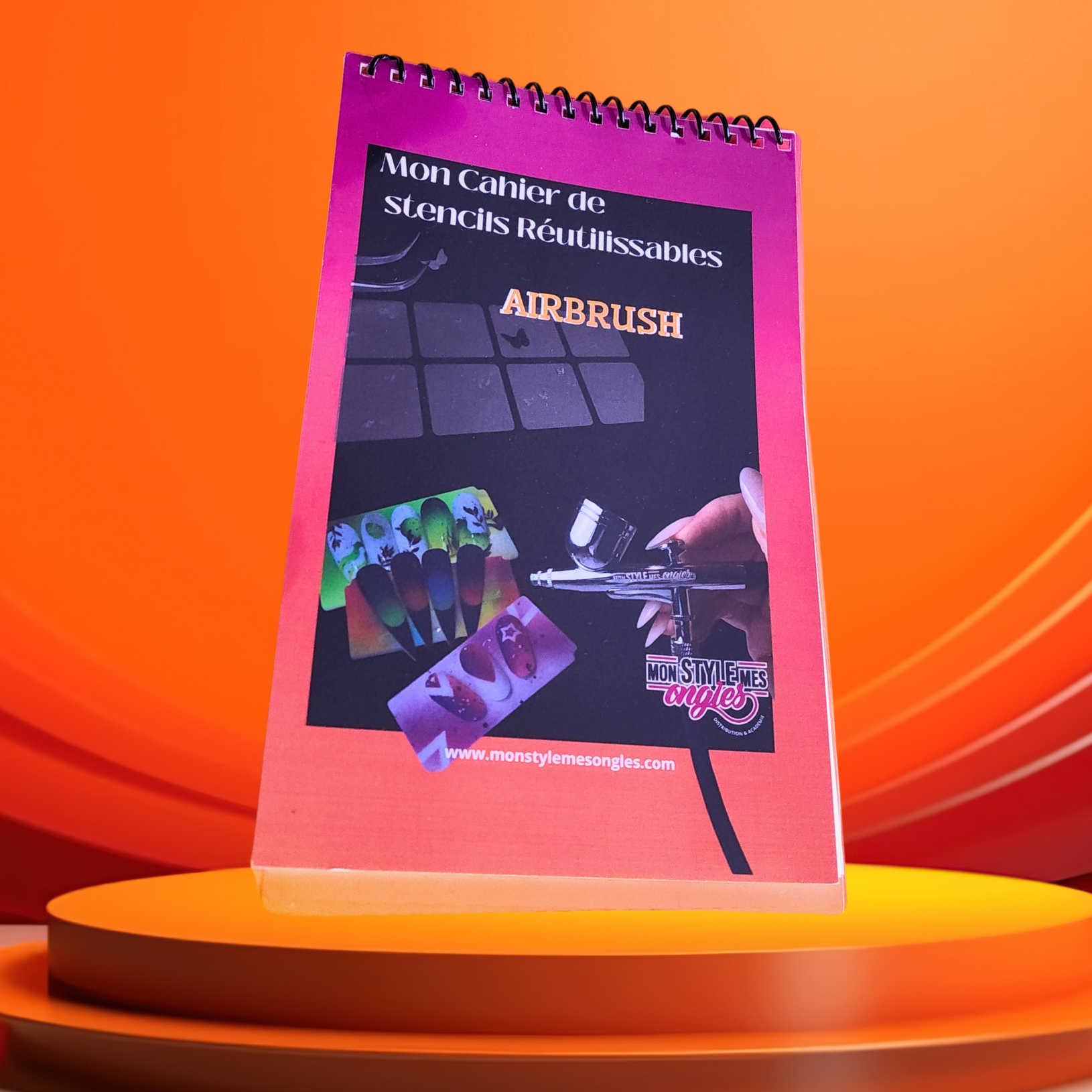 Cahier de stencils réutilisables – Airbrush & Nail Art | MSMO