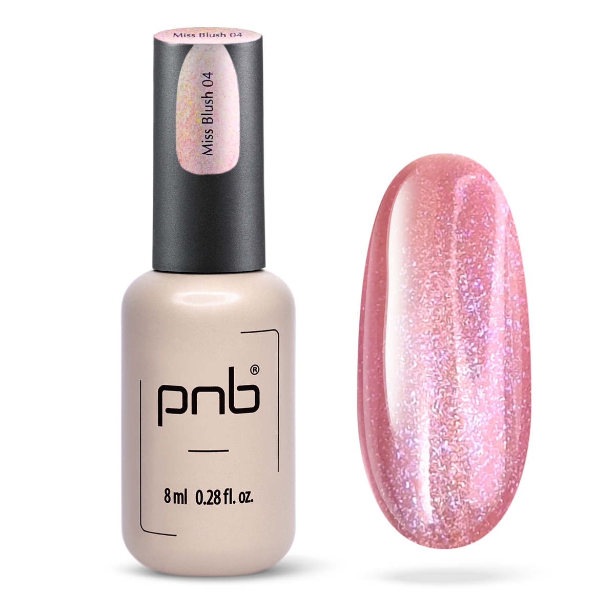 Vernis gel PNB Glamour Cat No. 04 Miss Blush 8ml