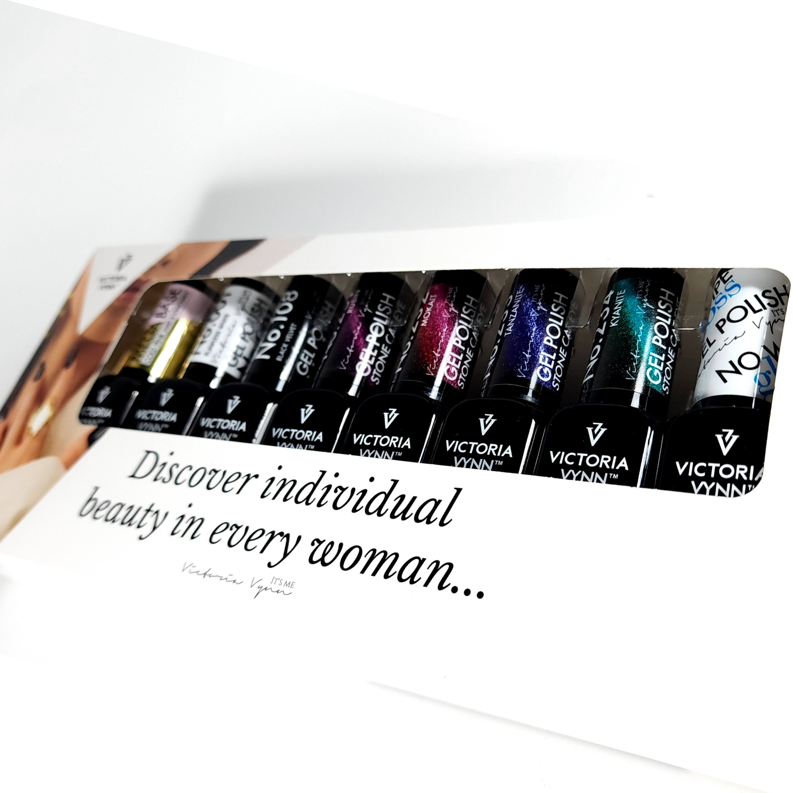 8 Pack Promo Set Cat Eye ( polish #001, 108,231,232, 233, 234, top gloss + cold pink)