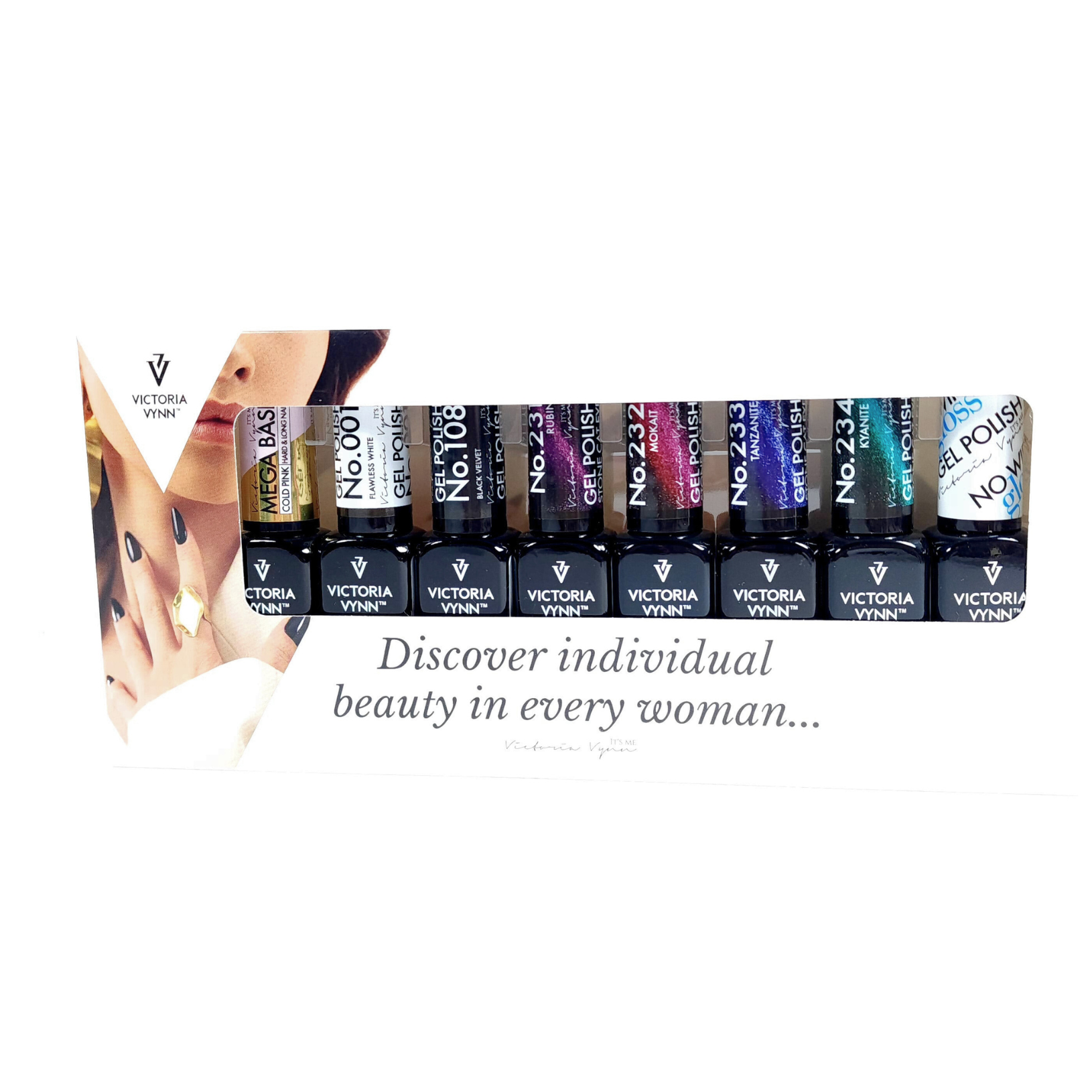 8 Pack Promo Set Cat Eye ( polish #001, 108,231,232, 233, 234, top gloss + cold pink)
