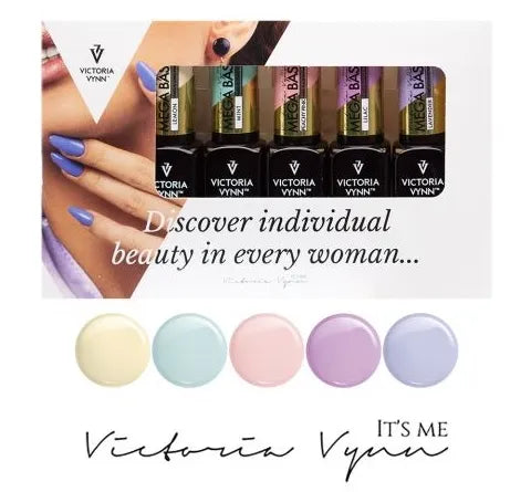 Victoria VYNN couleurs Pastel  Pack de 5 /mega base