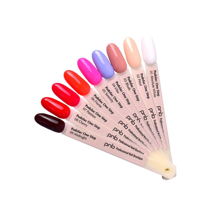Nuancier de la collection Podolac One Step PNB, vernis gel en une étape | Mon Style Mes Ongles Québec