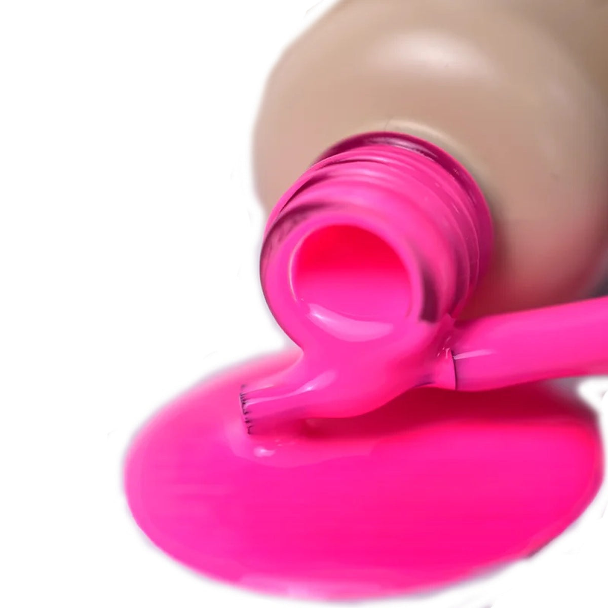 vernis gel fushia 3 en 1 ,pour ongles de pieds, couleur flash et vive, bouteille de 8 m. de la marque PNB disponible chez mon style mes ongles