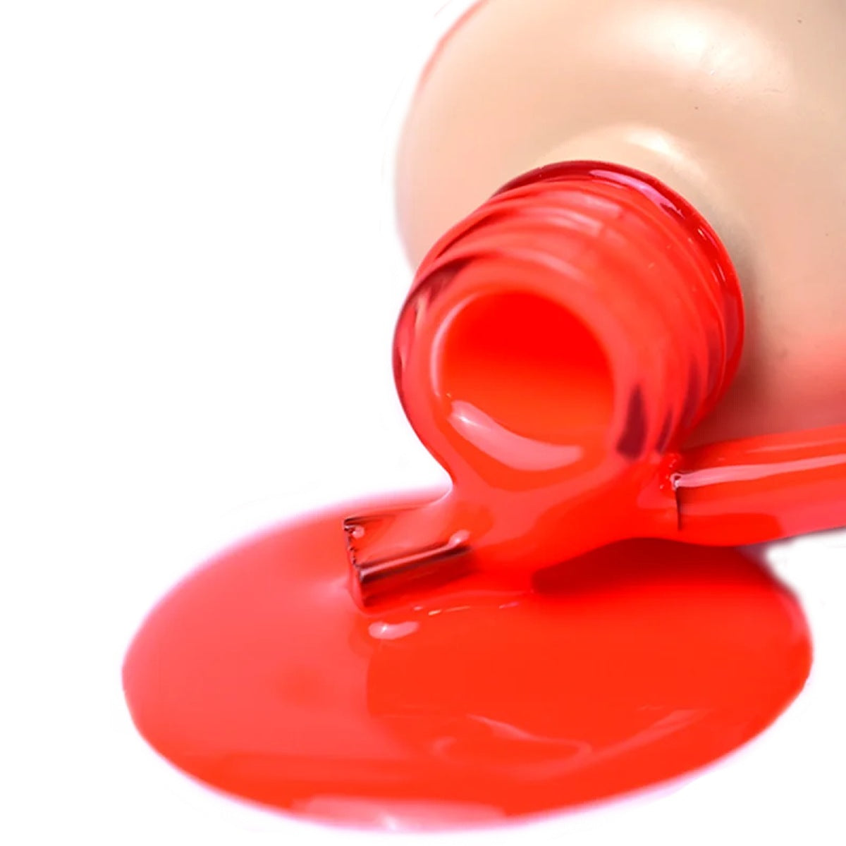 Vernis gel rouge Podolac One Step 06 Flame de PNB, couleur 3-en-1 pour la pédicure
