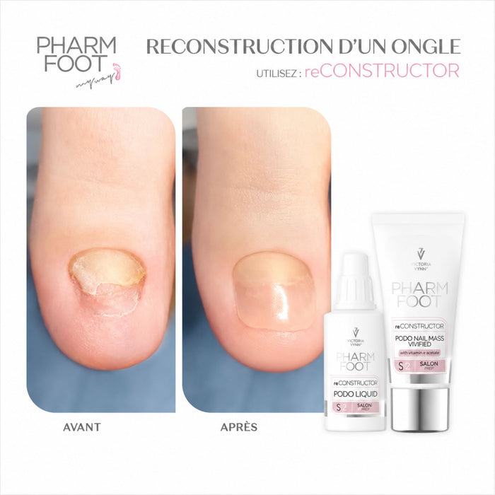 Kit reconstruction ongles orteils UV/LED Pharm Foot reCONSTRUCTOR – Mon Style Mes Ongles Québec
