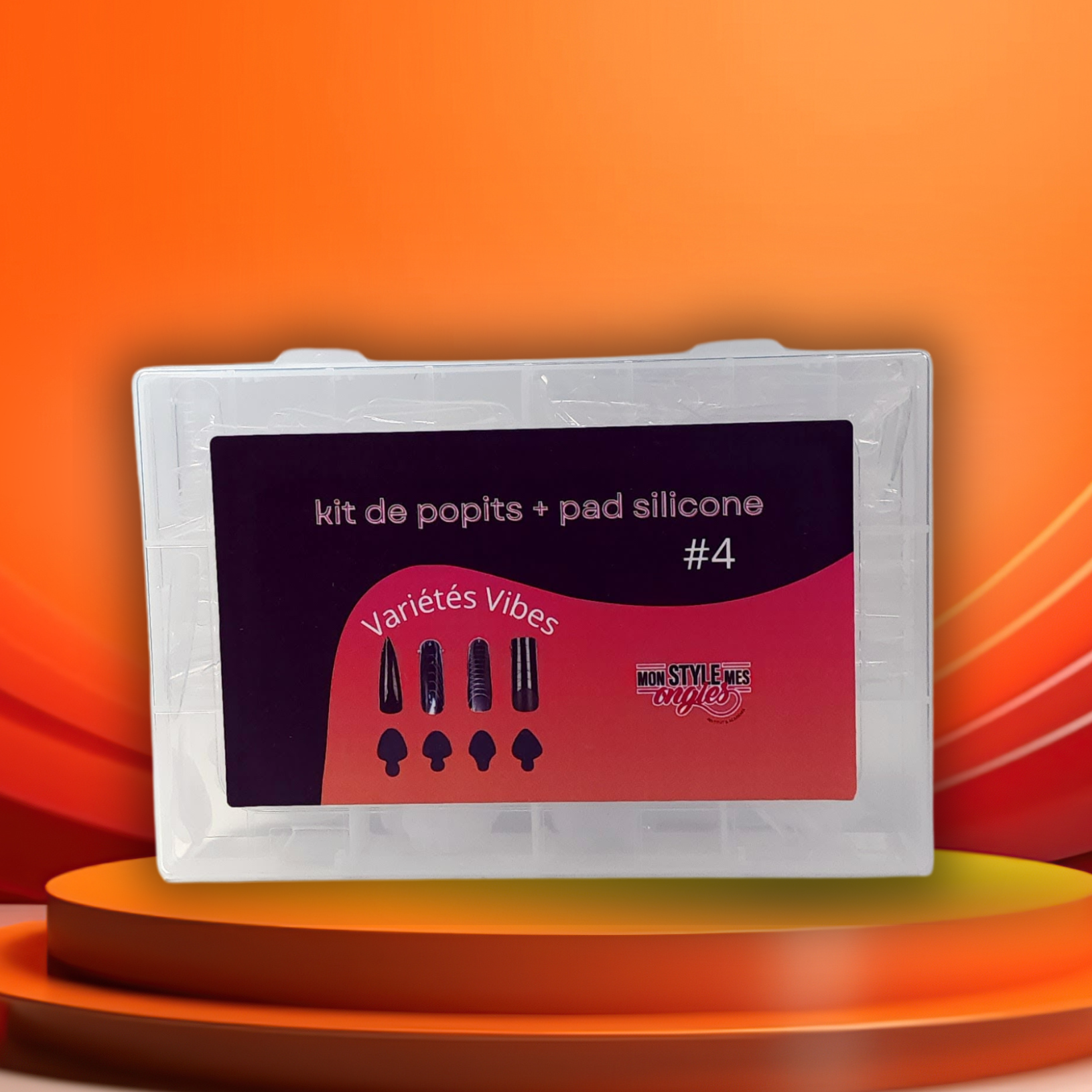 Popits /Dual form #4 -4 formes + pads silicone - pour Ongles - Mon Style Mes Ongles