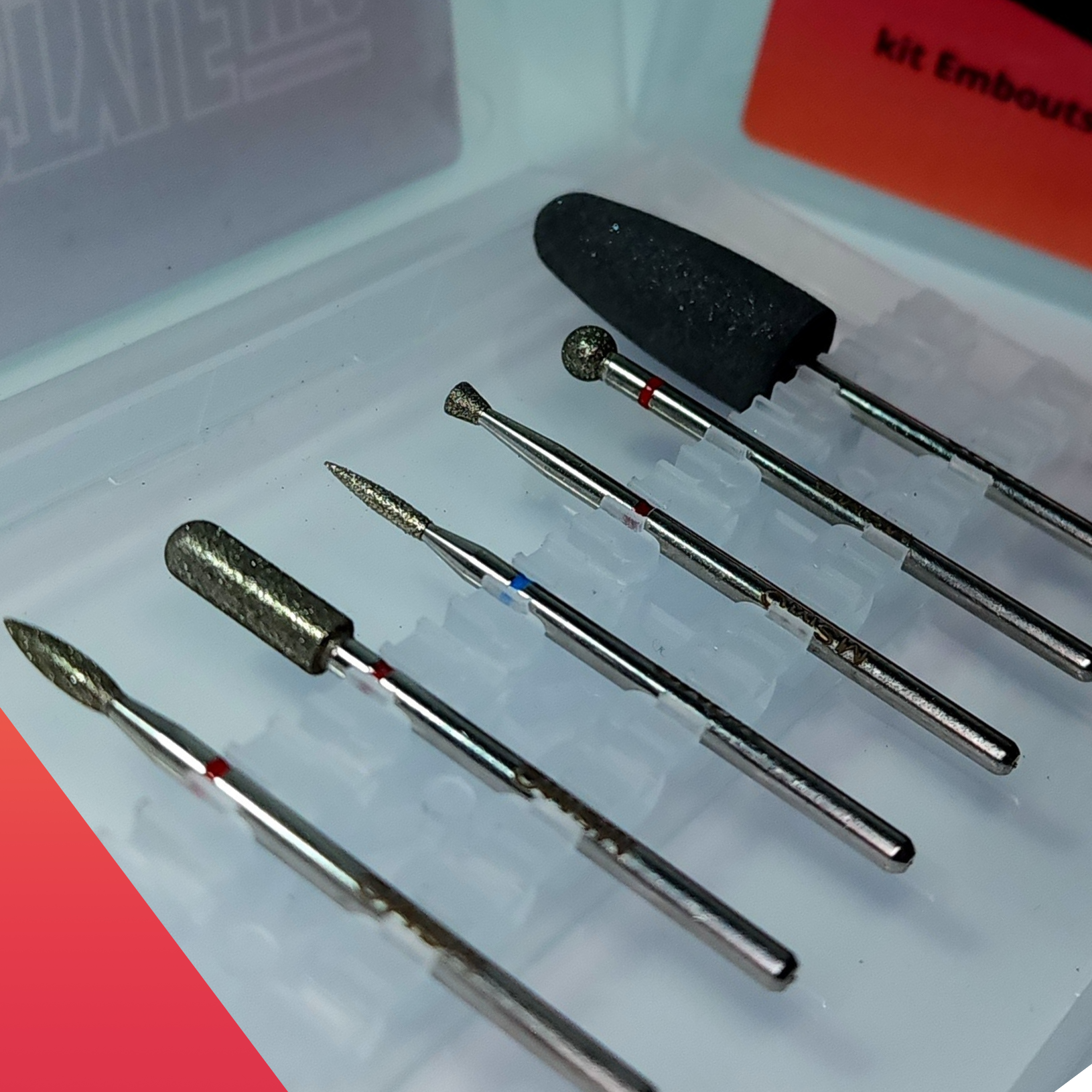 kit embouts no 1 - pour Ongles - 6 embouts pour ponceuse -Mon Style Mes Ongles