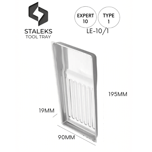 Plateau de désinfection STALEKS PRO – Support outils manucure inox professionnel salon-Tool Tray Expert 10 Type 1