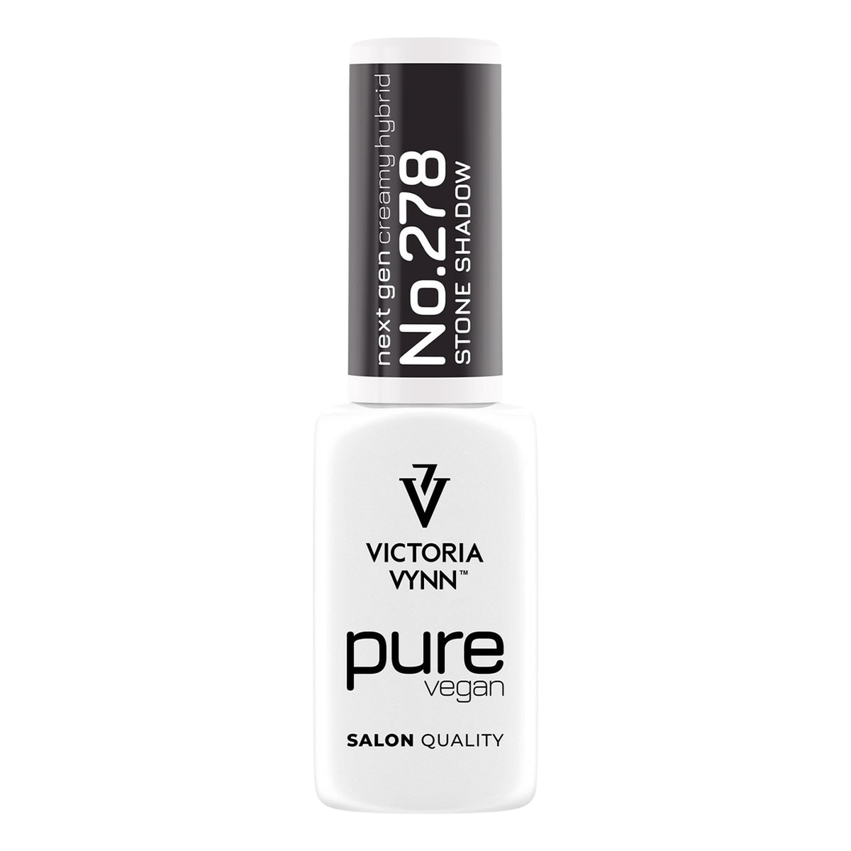 Flacon seul de vernis gel Pure Creamy 278 Stone Shadow Victoria Vynn, 8 ml, sur fond blanc.