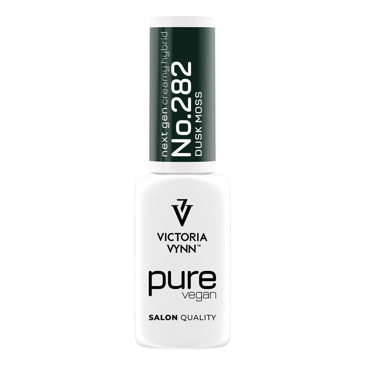 Flacon seul de vernis gel Pure Creamy 282 Dusk Moss Victoria Vynn, 8 ml, sur fond blanc.
