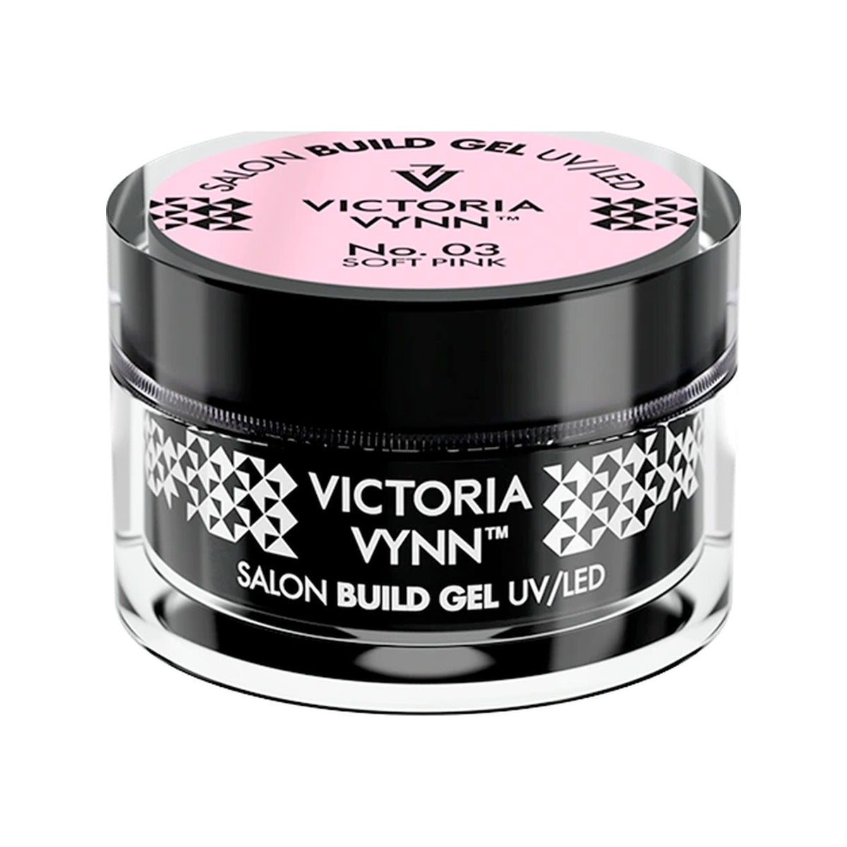 Pot de gel de construction Salon Build Gel Victoria Vynn, no 03 Soft Pink.