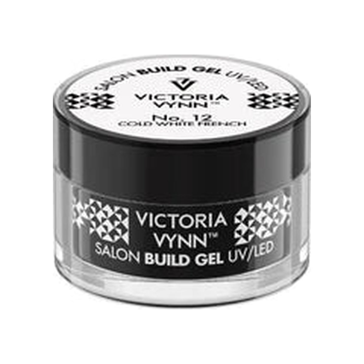 Pot de gel de construction Salon Build Gel Victoria Vynn, no 12 Cold White French.