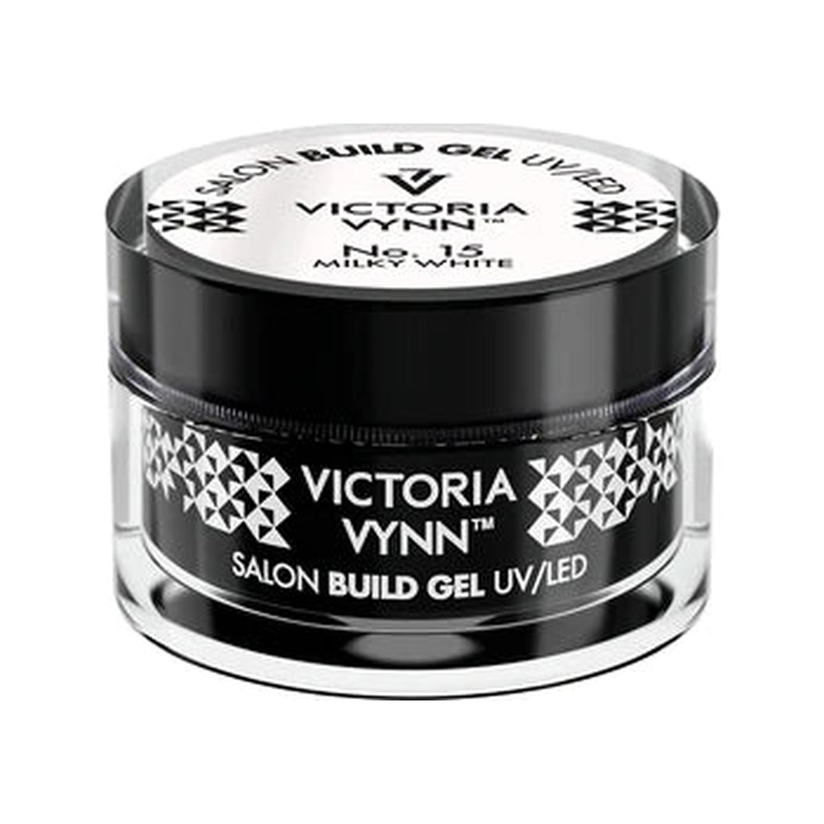 Pot de gel de construction Salon Build Gel Victoria Vynn, no 15 Milky White.