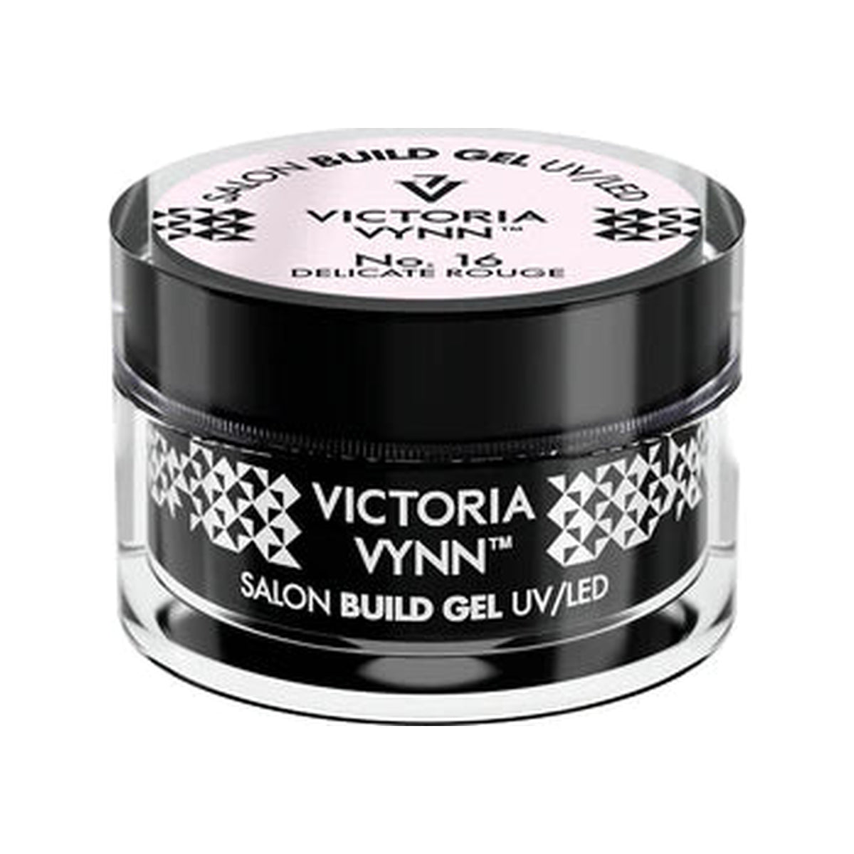 Pot de gel de construction Salon Build Gel Victoria Vynn, no 16 Delicate Rouge.