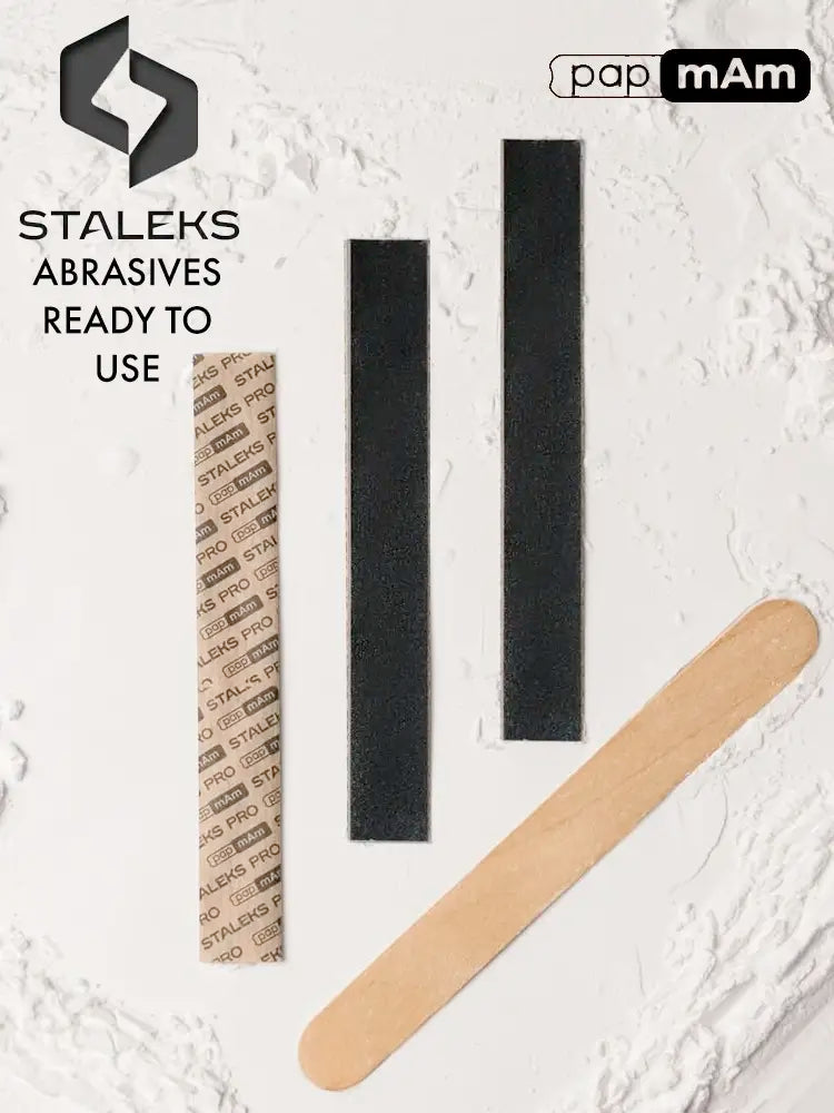 Staleks PRO Fiches papmAm jetables sur socle en bois -180/240 (prêtes à l'emploi)