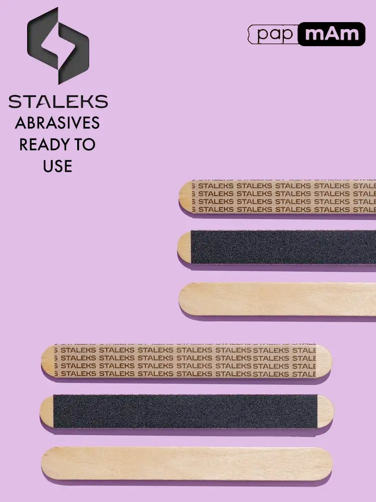 Staleks PRO Fiches papmAm jetables sur socle en bois -180/240 (prêtes à l'emploi)