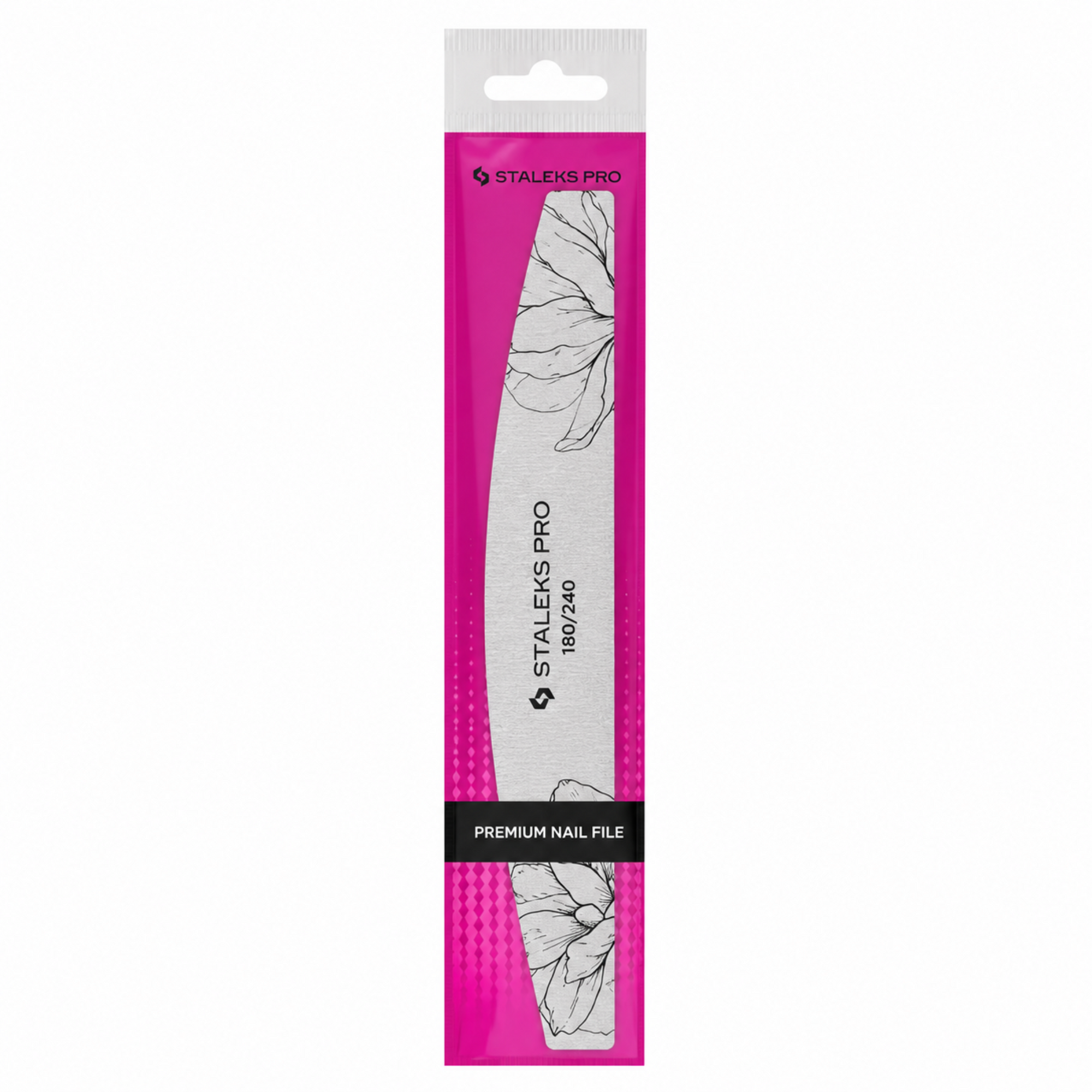 Lime minérale demi-lune Staleks Expert 40 grain 180/240, lime a ongles, mon style mes ongles , livraison rapide partout au quebec et canada, formation manucure seche-russe, airbrush
