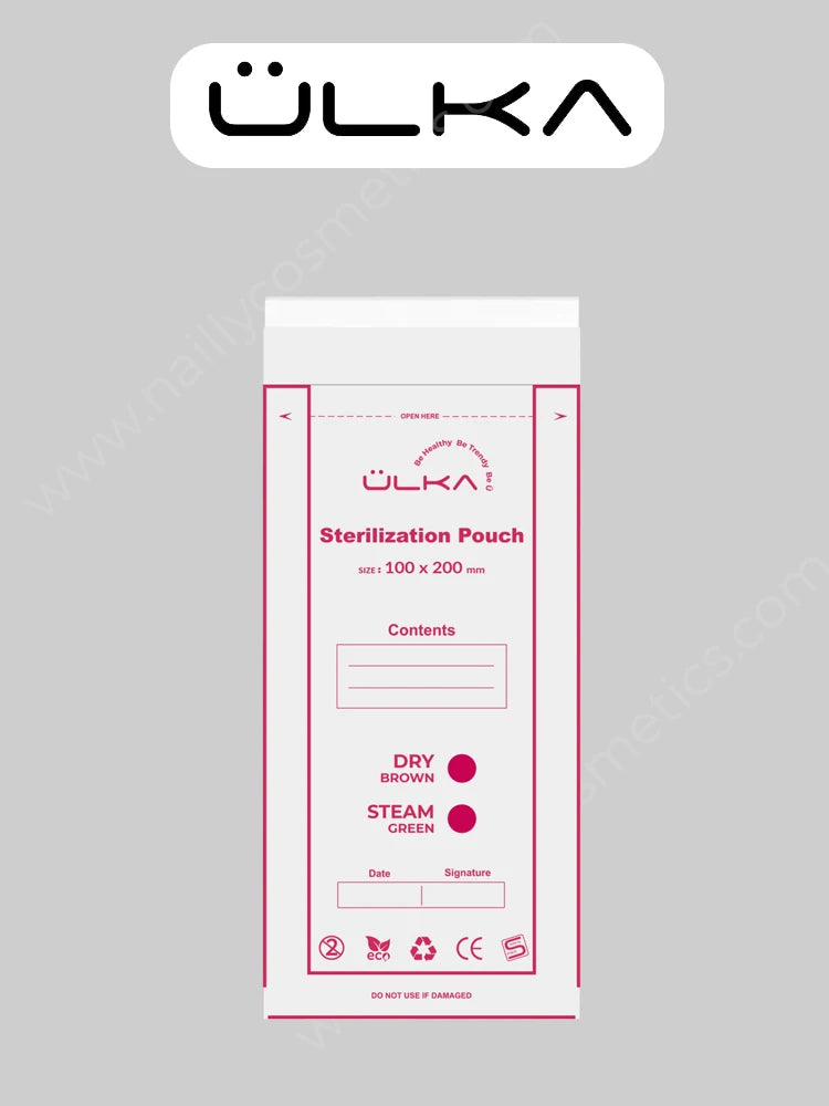 Sachets de Stérilisation ULKA 100x200 mm – Pochettes Autoclave avec Indicateur (100 pcs)