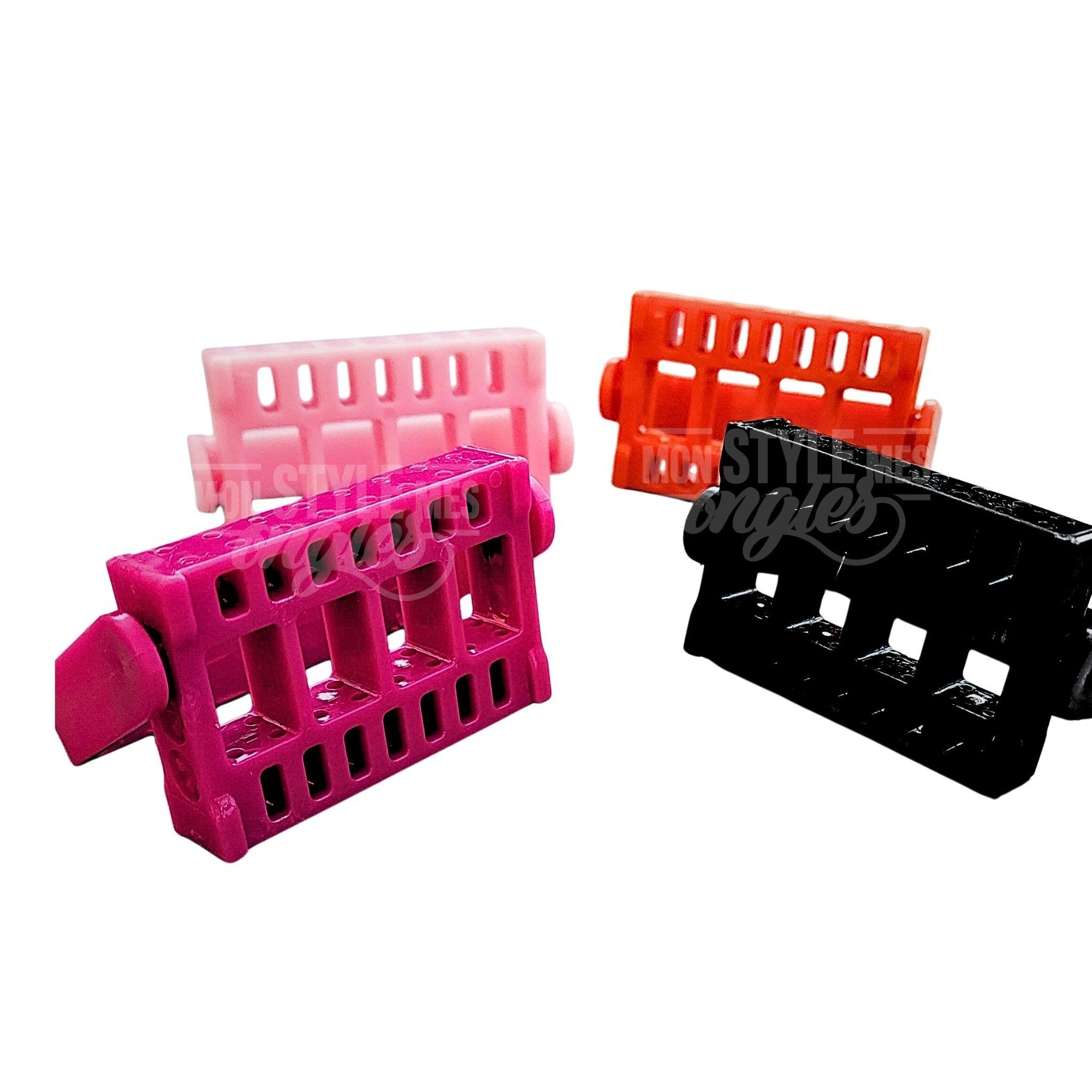Support à embouts kit 3 pcs MSMO – rangement vertical propre et hygiénique pour lime électrique professionnelle | Mon Style Mes Ongles Québec, canada