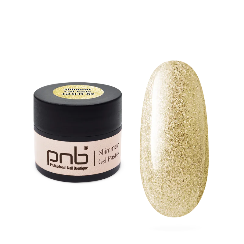Pâte gel PNB UV/LED n° 02 Shimmer Gold 5 ml