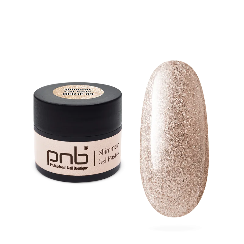 Pâte gel PNB UV/LED n° 03 Beige chatoyant 5 ml