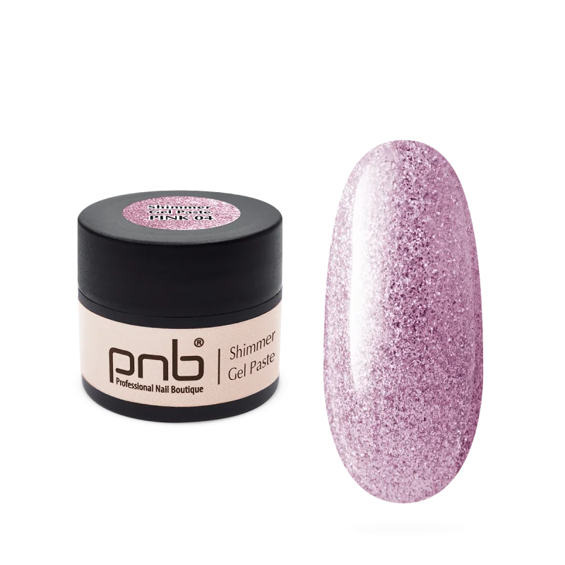 Pâte gel PNB UV/LED n° 04 Shimmer Pink 5 ml