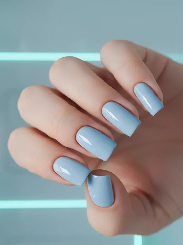 vernis gel bleu