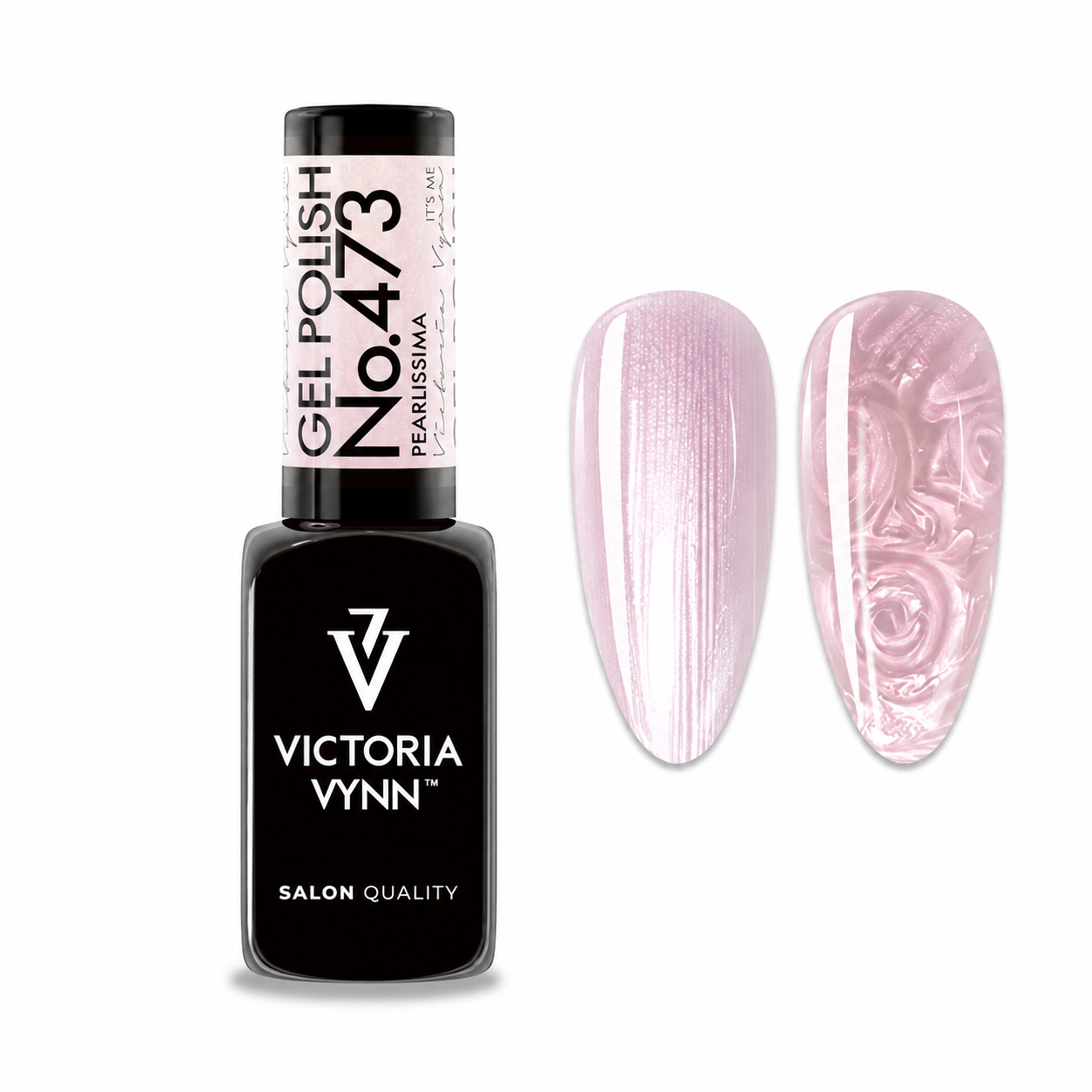 Vernis Gel No. 473 Pearlissima rose nacré scintillant doré Victoria Vynn – longue tenue, Mon Style Mes Ongles Québec, livraison rapide au quebec et canada, formation popits et airbrush
