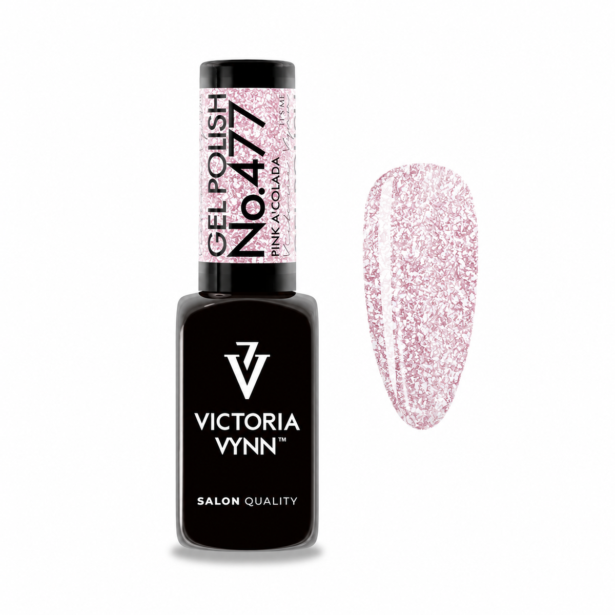 vernis gel glitter 477 bouteille et demo
victoria vynn chez msmo