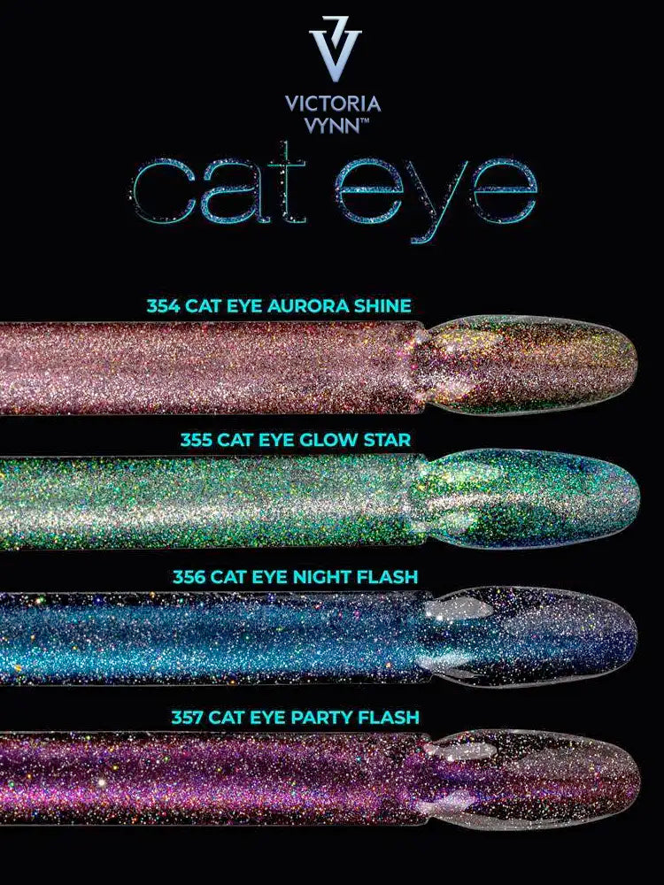 Victoria VYNN 5 Pack Christmas Cat Eye Gel Polish (#354to 357+ unblue)